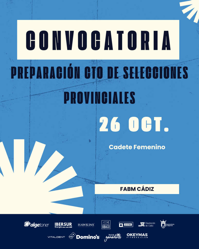 Convocatoria Cadete Femenina – 26/10