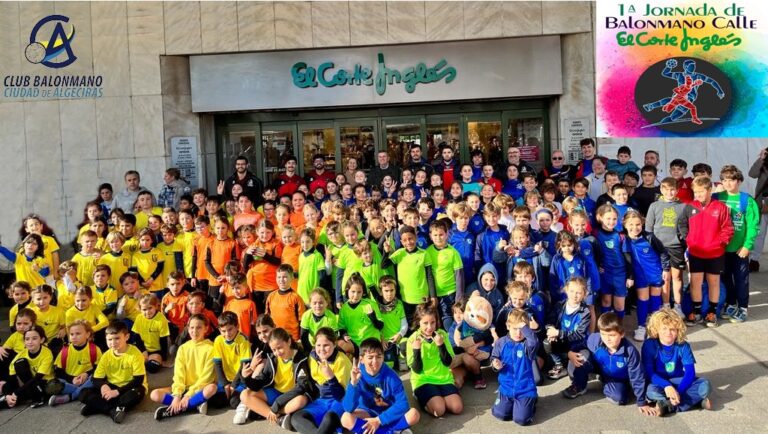 PRIMERA JORNADA DE BALONMANO CALLE EL CORTE INGLES