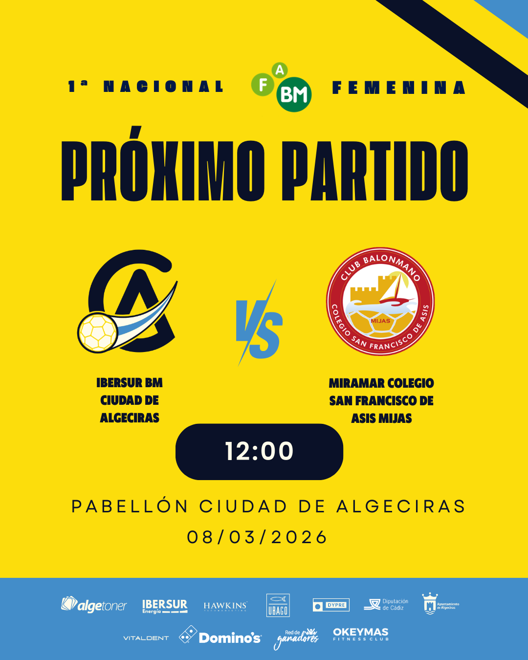 Ibersur BM Ciudad de Algeciras vs BM Colegio San Francisco de Asís Mijas